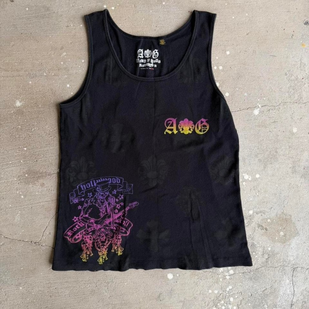 Black AOG Rock N Roll Couture tank top